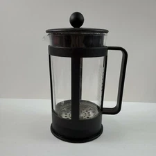 BODUM French Press Matte Black Glass Plastic 2 Cup Coffee Maker 