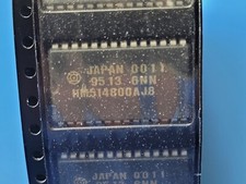  2 PCS HM514800AJ-8 HITACHI Fast Page DRAM, 512KX8, 80ns, CMOS, SOJ-28