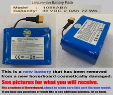 Lithium-ion Battery Pack  1088ABA   36V DC   2.0 Ah,  72Wh 🔵Open box