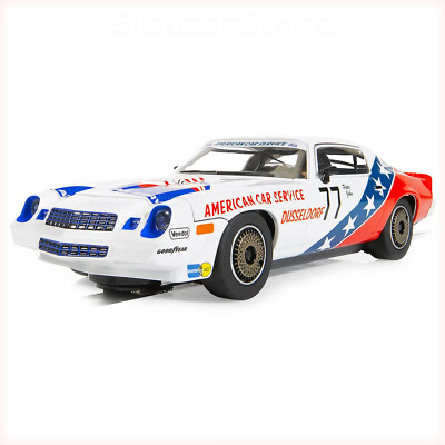Scalextric C4300 Chevrolet Camaro Z28 ''No.77 Peter John'' 1982 DTM 1:32 Auto