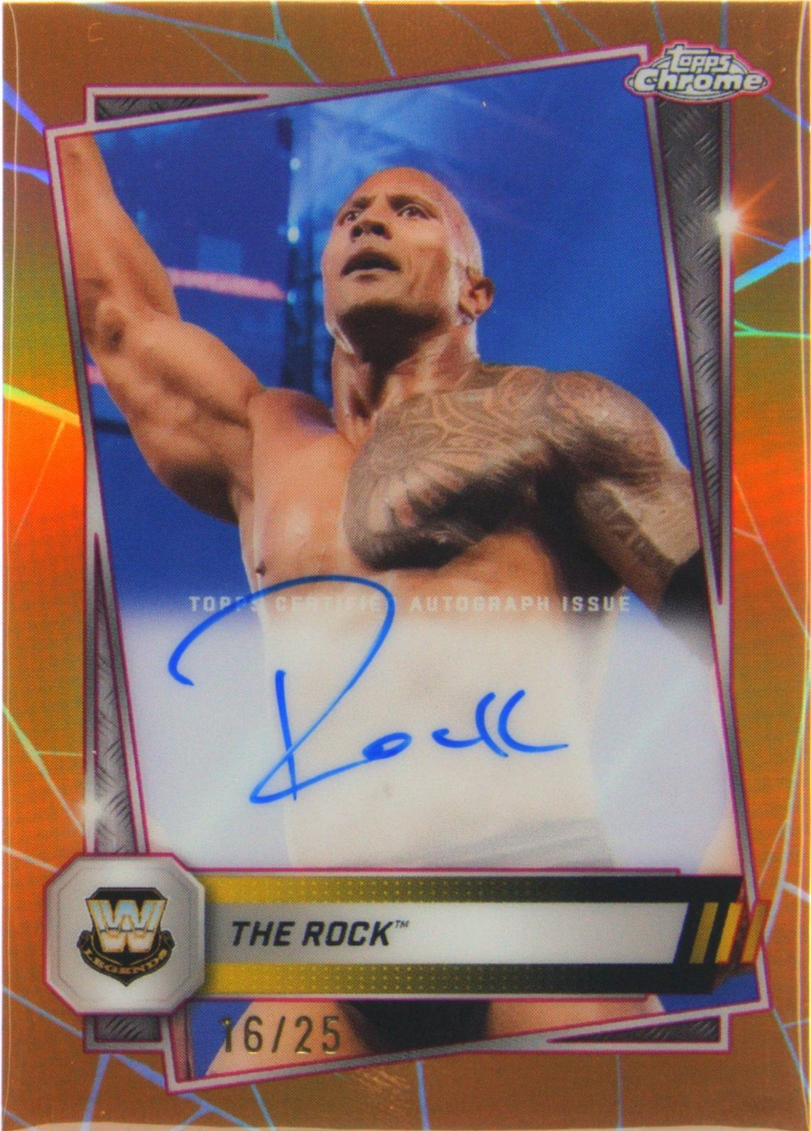 2025 Topps Chrome WWE - The Rock #CLA-RK for sale | eBay