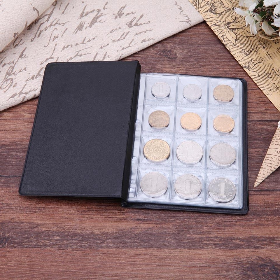 120 Pockets Coin Holder Book PVC Coin Collection Album for Collectors