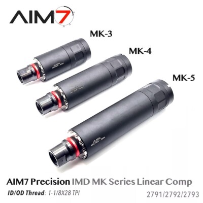 AIM7 IMD MK Series Linear Comp   Modular Muzzle Device (MK3/MK4/MK5 Options)