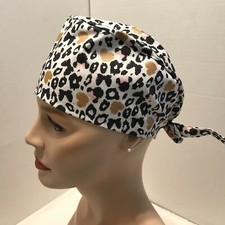 Scrub Hat/Skull Cap DB - Minnie Mouse Animal Spot Print