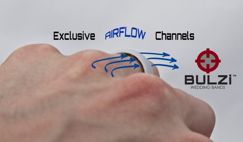 BULZi - Massage Komfort Silikon Herren & Damen Ehering Sicherheit Gummiring - Bild 23 von 50