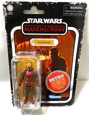 STAR WARS Retro Collection The Mandalorian (Beskar) Toy 3.75-Inch-Scale The Mandalorian Collectible Action Figure, Accessories