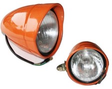 COPPIA FANALI ANTERIORI SX+DX ARANCIO TRATTORE FIAT SERIE 540-640-605c ecc
