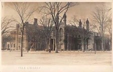 NEW HAVEN, CT, YALE UNIVERSITY LIBRARY VIEW, ROGERS REAL PHOTO PC 1907-20
