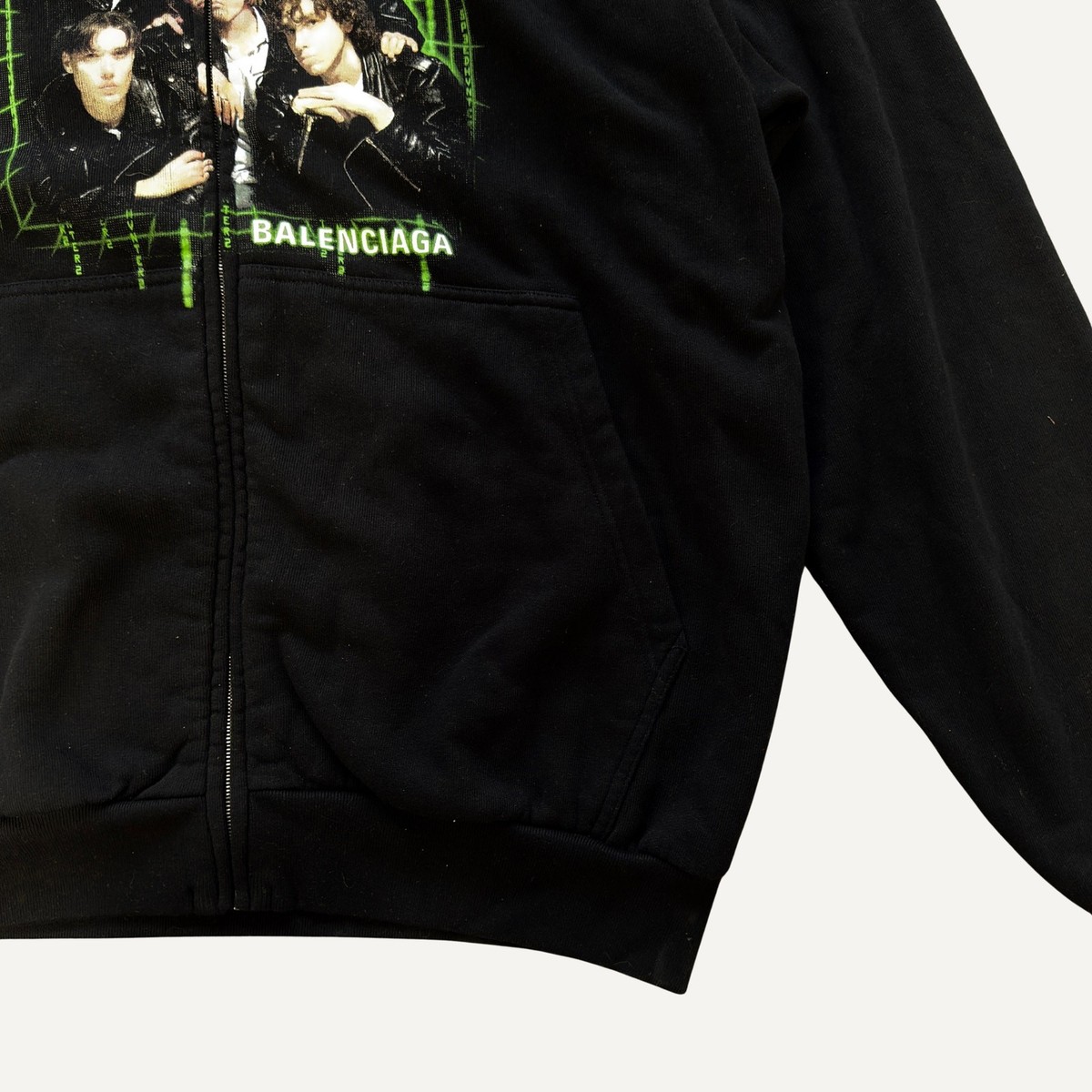 Balenciaga SpeedHunters Graphic Zip-Up Hoodie Oversized Demna