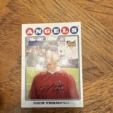 Topps 2008 Rich Thompson Los Angeles Angels Rookie Card #62 MLB Baseball. rookie card picture