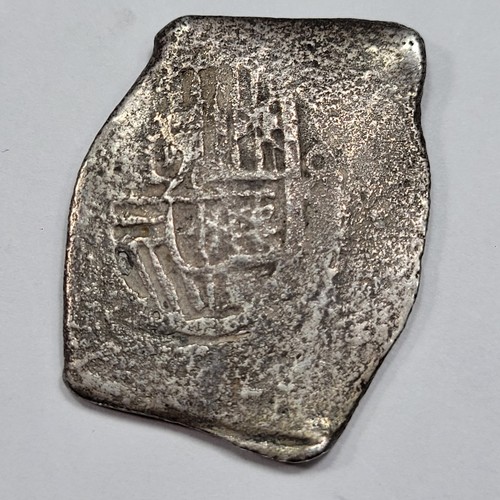 1665-1682 Cob 8 Reales Mexico Shipwreck Salvaged Genuine Silver Colonial *K637 - Picture 2 of 4