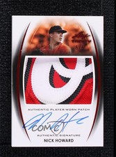 2014 Leaf Trinity Patch Auto Red 5/5 Nick Howard #PA-NH1 Patch Auto 9hx