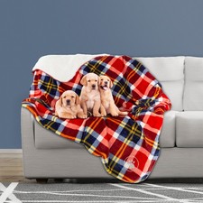 Waterproof Pet Throw 50 x 60 Inch Bed Couch Protect Furniture Dog Blanket Red