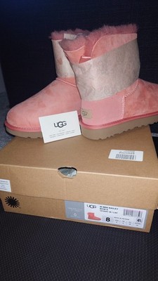 UGG Mini Bailey Bow Boots Pink 39