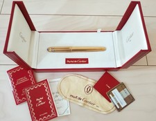 Bolígrafo Pasha de Cartier Oro con Anillo Trinidad
