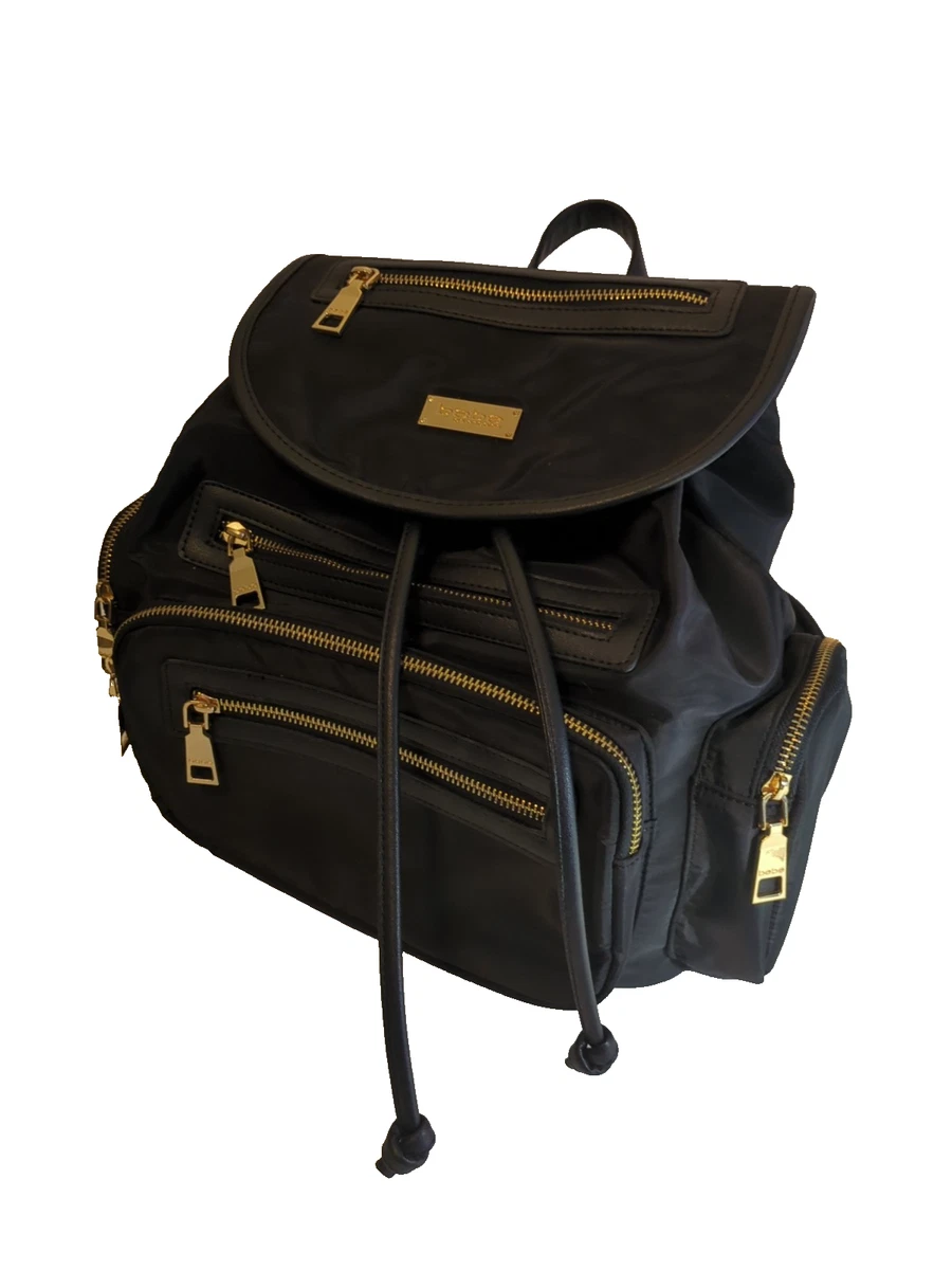 Bebe Black Bagpack With Gold Zipper Bebe Quilted Backpack - Etsy main image 4