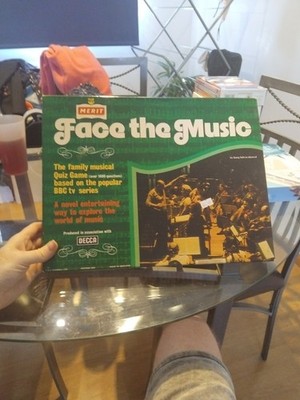 Vintage 1977 Face The Music Brettspiel Verdienst guter Zustand selten