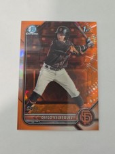 2022 Bowman Chrome 1st Orange Sapphire Diego Velasquez San Francisco Giants /50