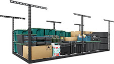 4X8 FT Overhead Garage Storage Rack, 26"-40" Height Adjustable Heavy Duty Garage