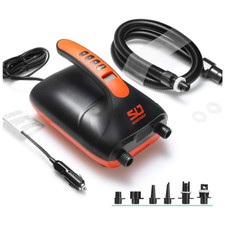 Luftpumpe Elektrisch SUP Luftpumpe Hochdruck 20 PSI 350 L pro Minute Schwarz