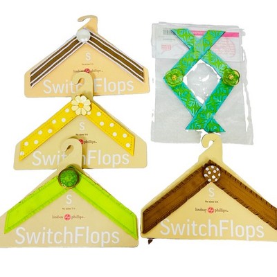 New Lot of 5 Switch Flops Sz. Small 5/6 Lindsay Phillips Interchangeable Straps