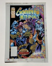 Gambit & The Externals 3 Color Separation Films 3M Comic Cover Production Art