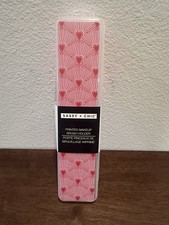 Sassy Chic Pink Red Hearts Printed Makeup Brush Holder