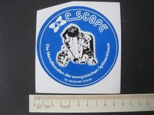 C SCOPE Metallsonden der europäischen Spitzenklasse Sticker Aufkleber Reklame