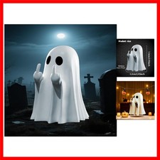 Halloween Ghost Figurine, Spooky Finger Statue, Porch and Indoor Spooky Home ...