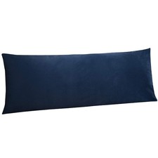 Zippered Velvet Body Pillow Cover Soft Cozy Luxury Flannel Pillow Case, 20"x54"