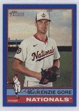 2025 Topps Heritage High Number SP Dark Blue Border Mackenzie Gore #467 y8x