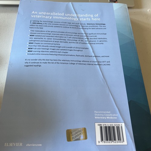 Veterinary Immunology by Ian R. Tizard (2017, Trade Paperback) - Foto 3 di 3