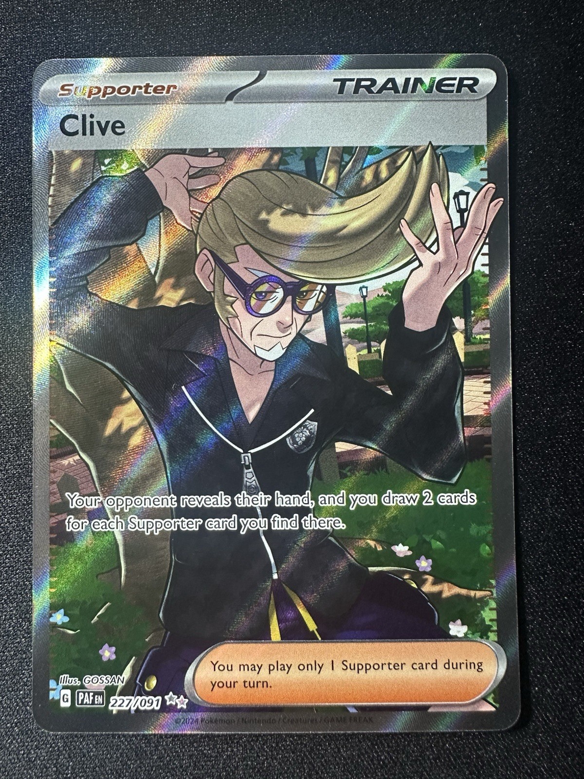 2023 Near Mint Pokemon Clive 227/091 UR SV: Paldean Fates Ultra Rare NM