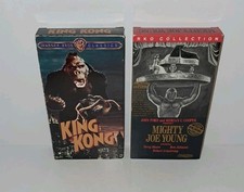 2 Vintage Ape VHS Movies King Kong (1933) & Mighty Joe Young (1949)