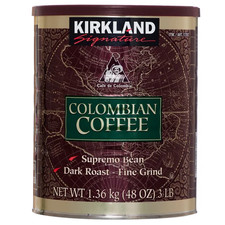 NEW Kirkland Signature Colombian Coffee, Dark Roast, 3 lbs, FINE GRIND 