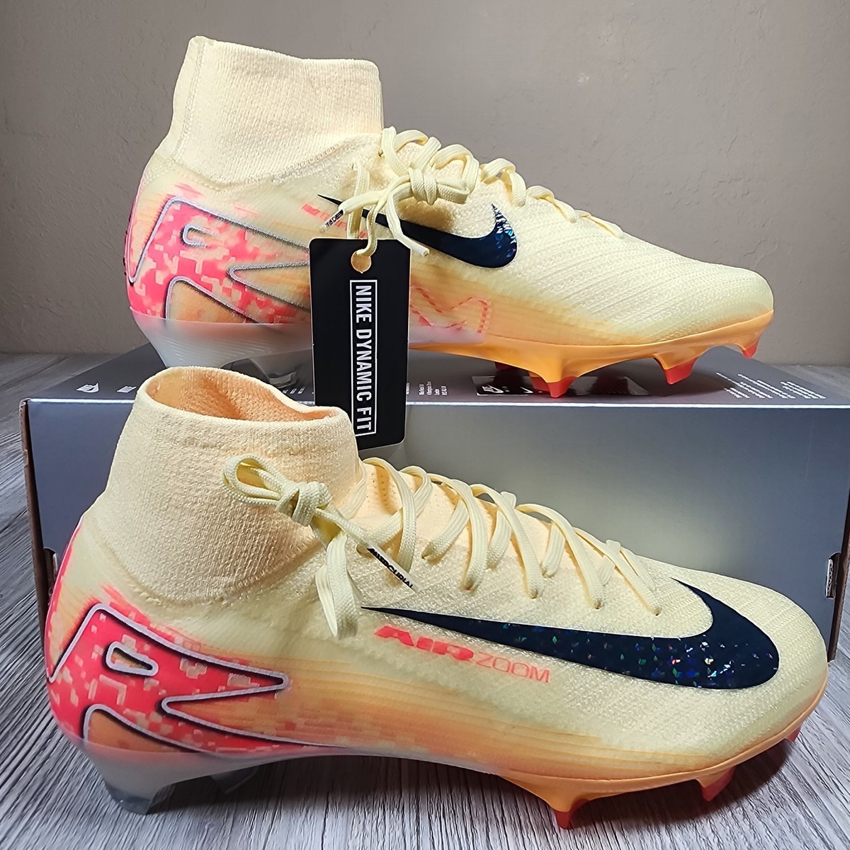 Nike Mercurial Superfly 10 Elite FG Mbappe Orange Mens Size 9 New