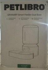 New PETLIBRO Granary Smart App Powered 5L Feeder Dual Bowl WIFi Connected Black