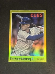 2024 Topps Archives - 1970 Topps Pete Crow-Armstrong #146 Yellow Foilboard (RC)
