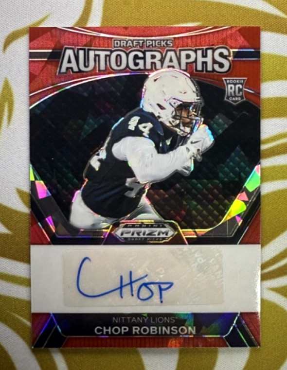 2024 Panini Prizm Draft Picks Chop Robinson Red Ice Auto #DPA-CRN