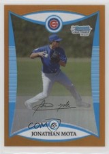 2008 Bowman Chrome Prospects Orange Refractor 21/25 Jonathan Mota #BCP78 0ac