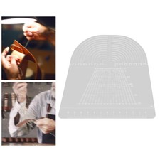 Leather Round Corner Ruler Accessories DIY Bag Tool Wallet Stencil Leather