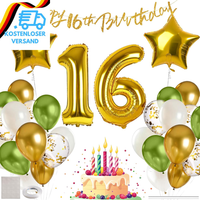 Deko 16. Geburtstag Junge, 16Er Geburtstag Luftballon MäDchen, Geburtstagsdeko 1