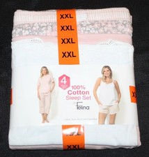 New ladies FELINA 4 piece sleep set Size XXL