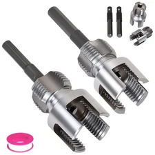2PCS PVC Pipe Threader Kit - Dual-Function Internal & External Pipe Threading...