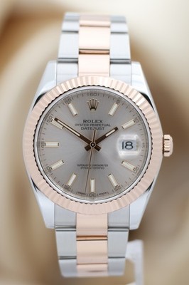 Rolex Datejust 41mm Roségold/Stahl Automatik 126331 Original Papiere + Box