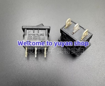 2pcs NEW DEFOND CRT-1215-0 3 Pins 2 positions 10A Rocker Switch  *gi