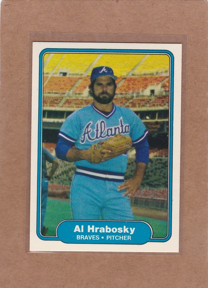 1982 FLEER BASEBALL AL HRABOSKY #438 BRAVES NMMT CORRECT *E9400