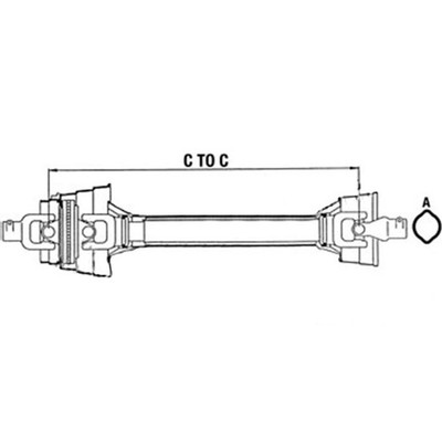 CCV Driveline Fits 1008 1018 1418 2480 BW14491 DRF30-0030 W24801210-0202-A W2480