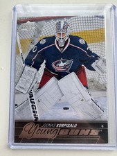 Joonas Korpisalo 2015-16 Upper Deck Young Guns #521 Rookie Card RC. rookie card picture