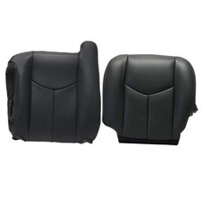Dark Gray Front Driver Side Bottom Top Lean Back Replacement Leather Seat